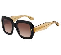 ETRO Donna ETRO ETRO 0011/S 71C/HA Occhiali da sole Acetato Nero Marrone Squadrata Normale Sfumato