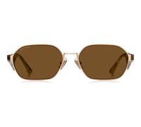 Etro Etro 0111/s Occhiali Da Sole Unisex Acciaio Geometrico Marrone 58mm
