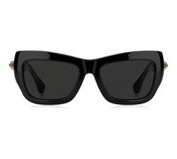 Etro Etro 0121/s Occhiali Da Sole Unisex Nero Farfalla Grigio 56mm