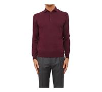 Etro - Knitted Polo L/S - - Knitwear - Uomo - Rosso - XL
