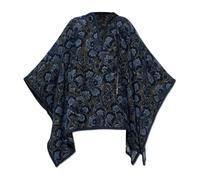 Etro - Mantella in Jacquard Floreale - - Jackets - Donna - Blu - ONE SIZE