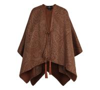 Etro - Mantello in Lana e Cashmere Paisley Marrone - - Jackets - Donna - Marrone - ONE SIZE