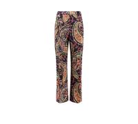 Etro - Pantaloni Bootcut in Cady Stretch con Motivo Floreale Paisley - - Trousers - Donna - Multicolore - S