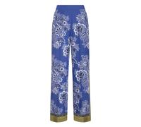Etro - Pantaloni Casual in Seta Blu - - Trousers - Donna - Blu - XS