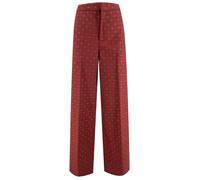 Etro - Pantaloni in lana con piega classica - - Trousers - Donna - Rosso - S