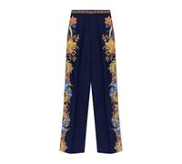Etro - Pantaloni in Seta Plissettati - - Trousers - Donna - Blu - S