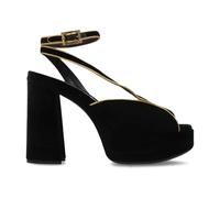 Etro - Sandali con Zeppa in Velluto - - Shoes - Donna - Nero - 40 EU