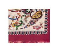 Etro - Sciarpa con bordi a motivo fogliame - - Accessories - Donna - Multicolore - ONE SIZE