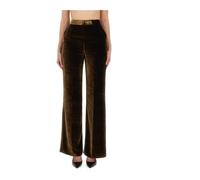 Etro - Velvet Wide-Leg Pants - - Trousers - Donna - Marrone - S