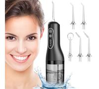 ETROBOT Idropulsore Dentale, 2025 Irrigatore Dentale Portatile, 4 Modalità E 5 Ugelli Water Flosser, IPX7 Impermeabile, Idropulsore per la cura e la pulizia del cavo orale