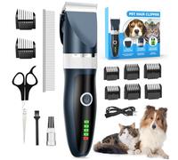 ETROBOT Kit Tosatrice per Cani Professionale, Rasoio Pelo Lungo per Gatti Macchinetta,Tosatore Elettrico per Impermeabile IPX7 Lavabile Ricaricabile