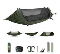 ETROL Amaca per esterni, per 2 persone, con zanzariera, ultraleggera, portata 290 x 140 cm, 3 in 1, per trekking, viaggi, spiaggia, garte