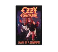 ETRVBDUB Ozzy Osbourne - Poster decorativo da parete su tela, stampa artistica su tela, poster decorativo moderno, per camera da letto, 20 x 30 cm