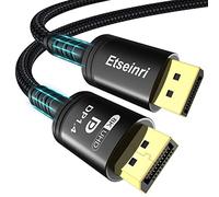 Etseinri Cavo DisplayPort 1M, Certificato Cavo DisplayPort 1.4 Nylon HDCP DSC1.2 8K 60Hz 4K 165Hz 144Hz 2K 240Hz, 32,4Gbps, HDR10, FreeSync e G-Sync, Display Port per Monitor Proiettore PC