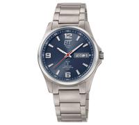 ETT Eco Tech Time Funk-Solar Orologio da Uomo Everest Signori Titanio/Blu