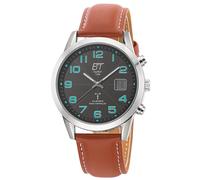 ETT Eco Tech Time Funk-Solaruhr per Uomo Basic Braun / Nero EGS-11499-22L