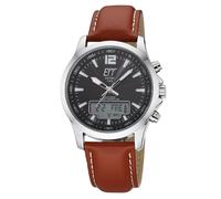ETT Eco Tech Time Orologio Funk-Solar Professional Worldtimer Braun EGA-11713-2
