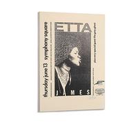 Etta James Poster Rock And Roll Hall of Fame Poster Vintage Musica Poster Pittura Tela Wall Art Poster Poster Soggiorno Pittura 30 x 45 cm
