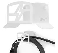 etterr Caricabatteria per Auto Elettrica, Supporto per Caricabatterie, Base, Gancio da Parete, Tubo Flessibile, Organizzatore Cavi, Accessori Auto, Accessori Moto. (Bianco)