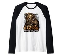 Ettore, Guerriero, Principe di Troia - Mitologia Greca Maglia con Maniche Raglan