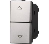Ettroit Ag1204 Interruttore Doppio Interbloccato Saliscendi Tapparella 10a Colore Grigio Compatibile Bticino Axolute