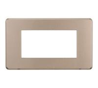 Ettroit An87410 Placca Slim Sottile 4p Colore Bronzo Compatibile Bticino Axolute Air