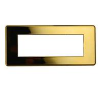 Ettroit An87612 Placca Slim Sottile 6p Colore Oro Lucido Compatibile Con Bticino Axolute Air