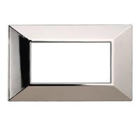 Ettroit An90413 Placca Piramide 4p Serie Moon Colore Cromo Lucido Compatibile Con Bticino Axolute