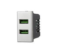 Ettroit Caricatore 2xUSB-A 5V 2,1A Compatibile Bticino Axolute - AG2402