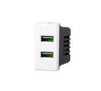 Ettroit Caricatore doppia USB Type-A compatibile Bticino Axolute 2.1A - AB2402