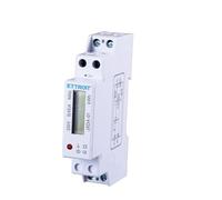 CONTATORE ENERGIA ELETTRICA MONOFASE SU GUIDA DIN PER USO DOMESTICO 1 MODULO