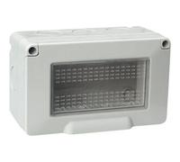 Ettroit Custodia Con Coperchio 4 Posti 4p Cassetta Ip55 Compatibile Con Vimar Plana - Ev2604