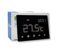ETTROIT ET4302 CRONOTERMOSTATO TOUCH SCREEN AC 230V PROGRAMMABILE DA INCASSO SU SCATOLA 503 NERO