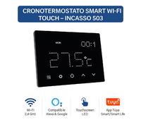 ETTROIT ETWF4302 Cronotermostato Smart WiFi Tuya Incasso 503 Touch Alexa Google