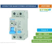 Interruttore Magnetotermico Differenziale Tipo A Curva C 1P+N 2M 6000A 300mA ...