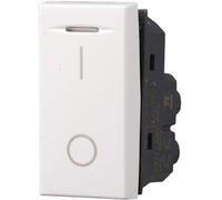 Ettroit Interruttore Bipolare 2p 16a Compatibile Bticino Axolute Colore Bianco Ab0402