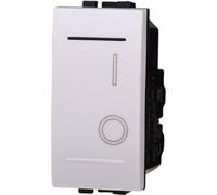 Ettroit Interruttore Bipolare 2p Bianco 0-1 Compatibile Bticino Living Lb0402