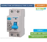 ETTROIT INTERRUTTORE DIFFERENZIALE PURO 2P 300mA 220V 6KA CURVA F