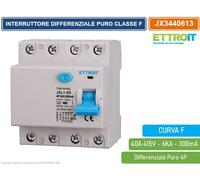 ETTROIT INTERRUTTORE DIFFERENZIALE PURO 4P 300mA 380V 6KA CURVA F