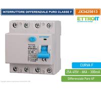 ETTROIT INTERRUTTORE DIFFERENZIALE PURO 4P 300mA 380V 6KA CURVA F