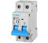 Ettroit Interruttore Magnetotermico Automatico 2p 40a 220v 2 Moduli Din Jx124060