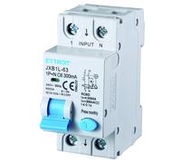ETTROIT Interruttore Magnetotermico Differenziale 1P+N 6A 300mA 220V 6KA 2 Modul