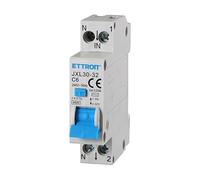 ETTROIT INTERRUTTORE MAGNETOTERMICO DIFFERENZIALE SALVAVITA PER BARRA DIN 1 MODULO 1P+N 6A C6 240V 30mA 4.5KA