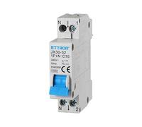 ETTROIT INTERRUTTORE MEGNETOTERMICO PER BARRA DIN 1 MODULO 1P+N 240V CURVA C 4.5KA 10A