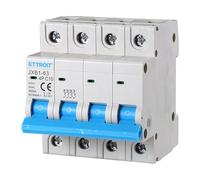 ETTROIT INTERRUTTORE MEGNETOTERMICO PER BARRA DIN 4 MODULI 4P 415V CURVA C 6KA 10A