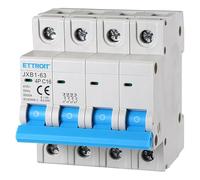 ETTROIT INTERRUTTORE MEGNETOTERMICO PER BARRA DIN 4 MODULI 4P 415V CURVA C 6KA 16A
