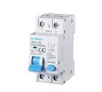 ETTROIT interruttore Magnetotermico Differenziale 1P+N 16A 30mA 220V-6KA CLASSE