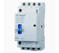ETTROIT JX134251 Contattore Domestico 3NO/1NC 4P 25A 220v 50hz AC DIN con Interr