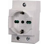 Ettroit Jxda-05 Presa Schuko - Bipasso 16a 220vac Da Quadro Attacco Din 2,5 Moduli