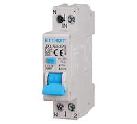 ETTROIT JXL30-32 Interruttore Magnetotermico Differenziale, 1P+N, 6-32A, 30mA, 240V, 4,5kA (C32-32A)